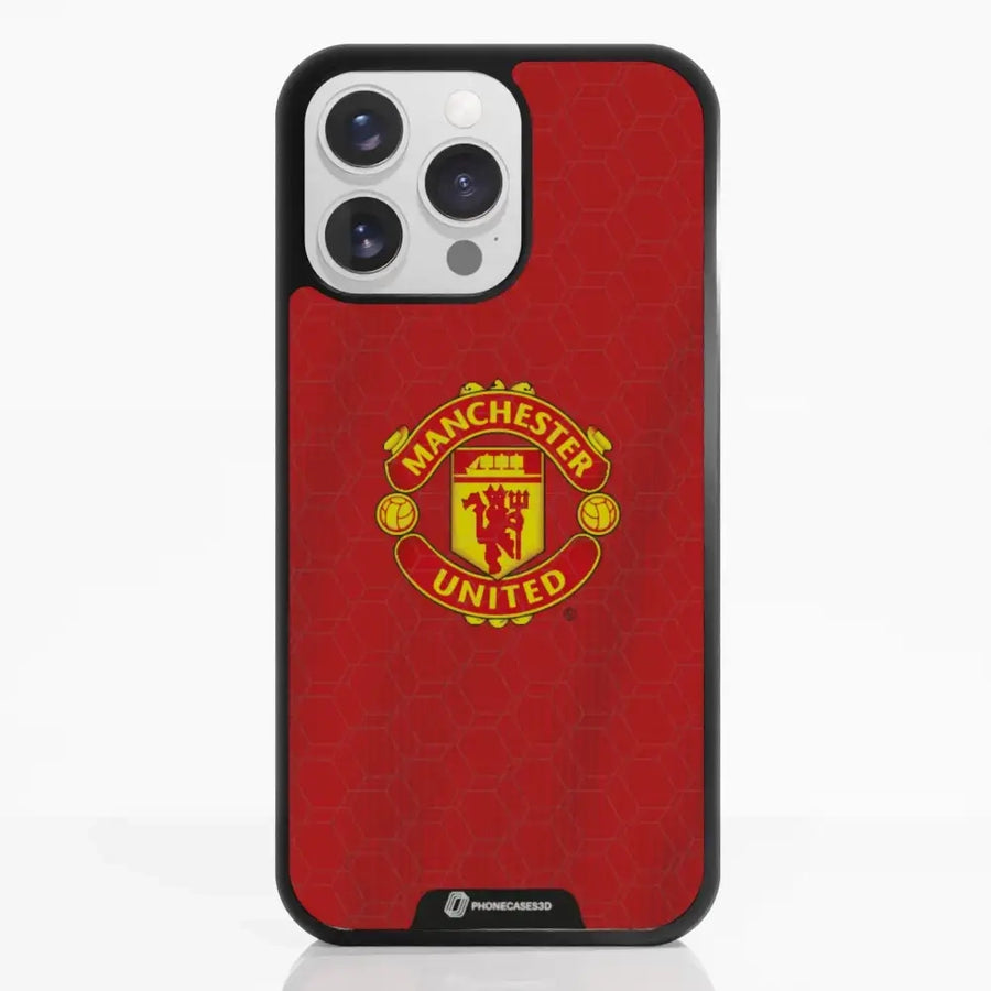 Funda de Teléfono 3D Oficial de Manchester United – Diseño de Camiseta Roja