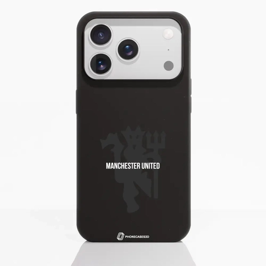 Manchester United Officiellt Fibriva™t Mobilskal – Svart Djävul