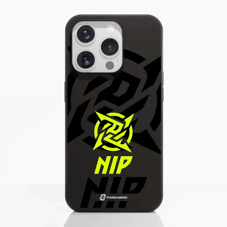 Ninjas in Pyjamas Official Compostable Phone Case Stealth Logo Black Yellow