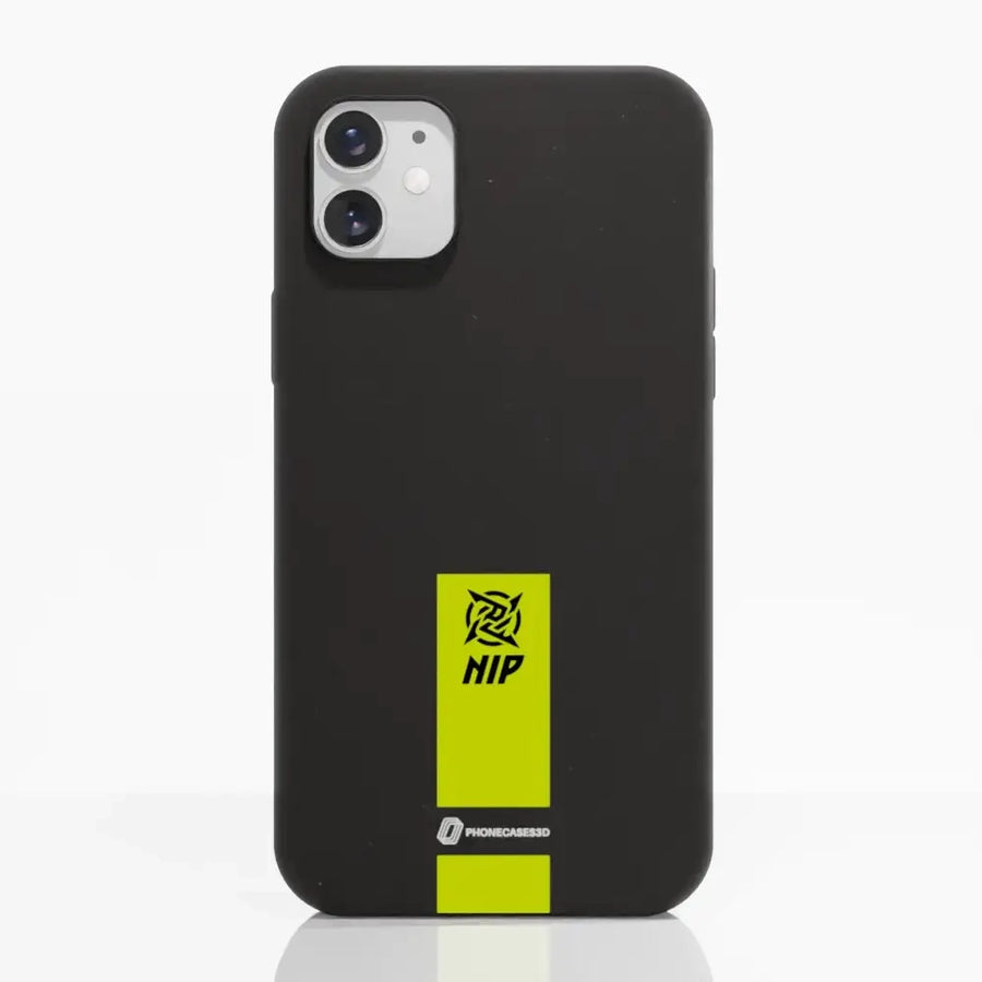Ninjas in Pyjamas Official Compostable Phone Case Gamertag Black Yellow
