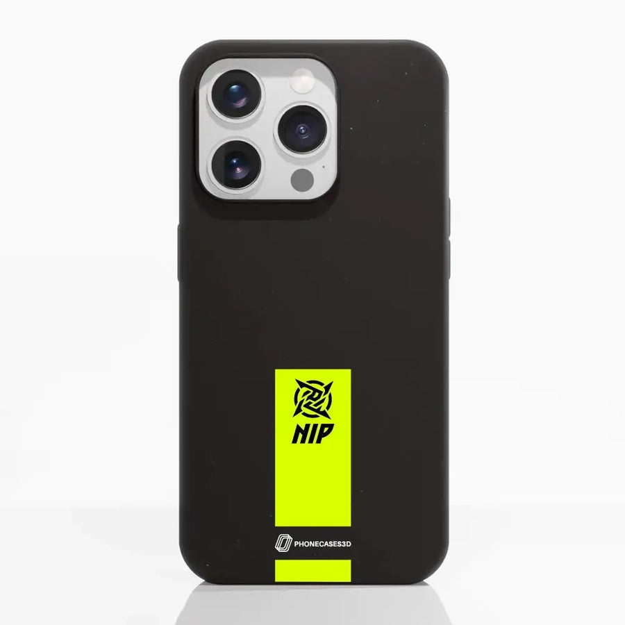 Ninjas in Pyjamas Official Compostable Phone Case Gamertag Black Yellow