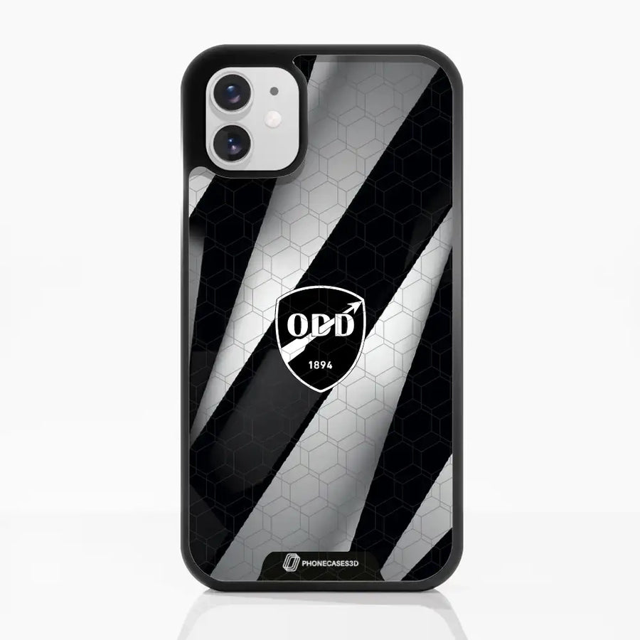 Odds Ballklubb Offisielt 3D-Mobildeksel – Abstrakt Svart og Hvitt