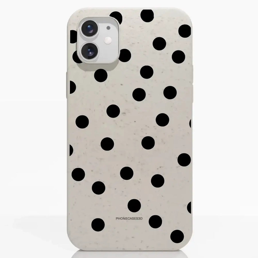 Funda móvil Compostable PC3D Diseño Lunares Mono