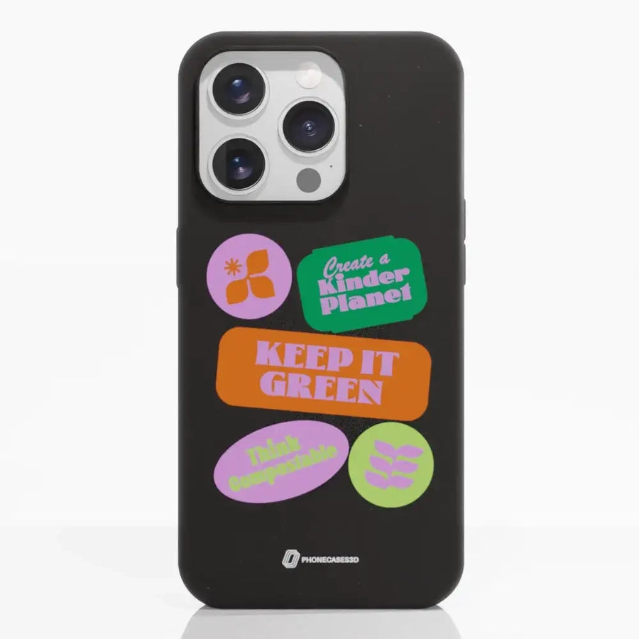 Funda móvil Compostable PC3D Pegatinas Eco