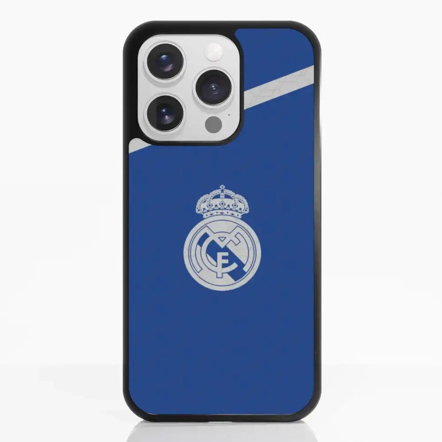 Funda de Teléfono 3D Oficial del Real Madrid – Diseño con Fondo Azul