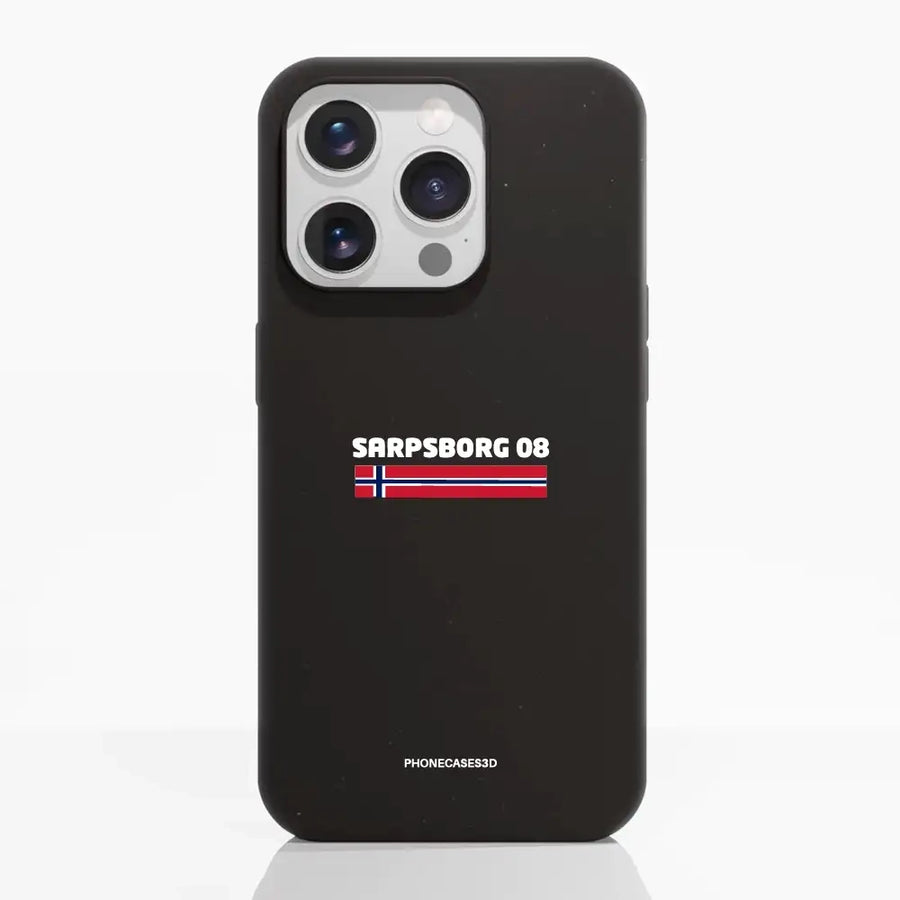 Sarpsborg 08 Official Compostable Phone Case Design Minimal Flag