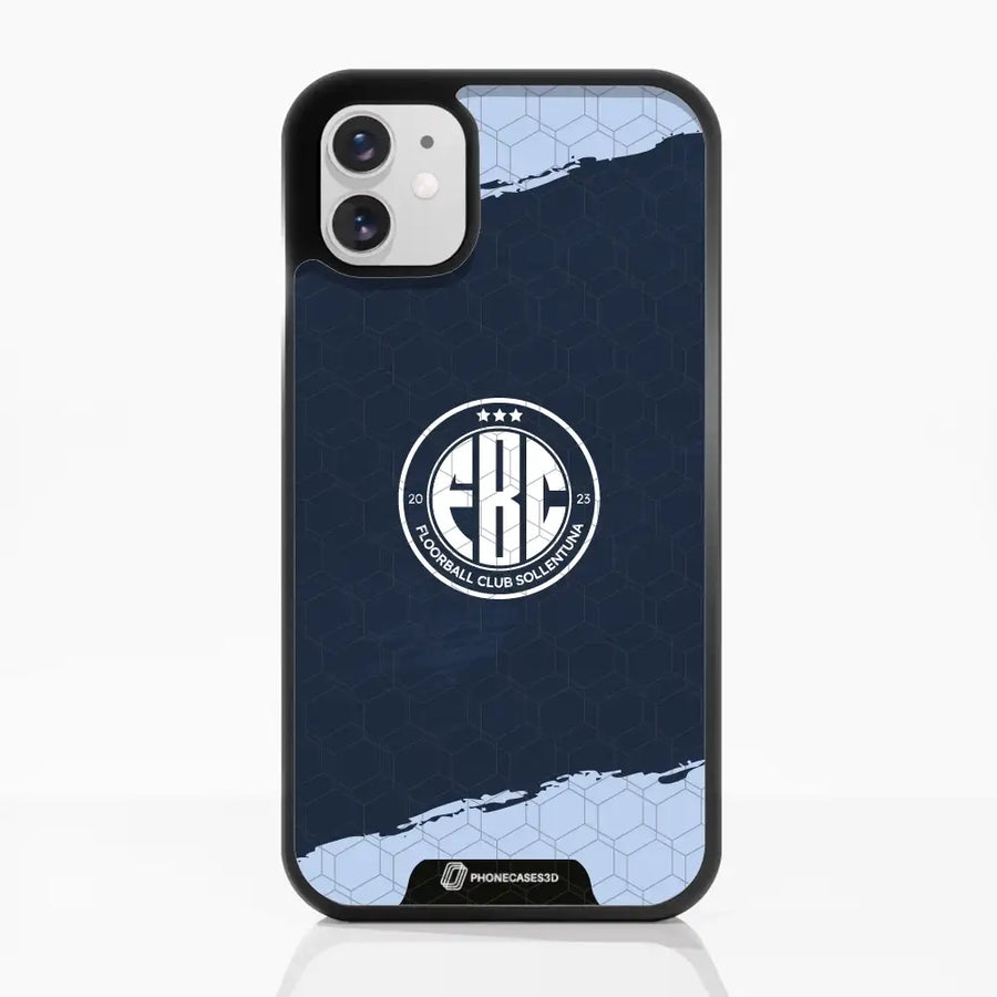 FBC Sollentuna 3D-Mobilskal med Ljusblå Penseldrag