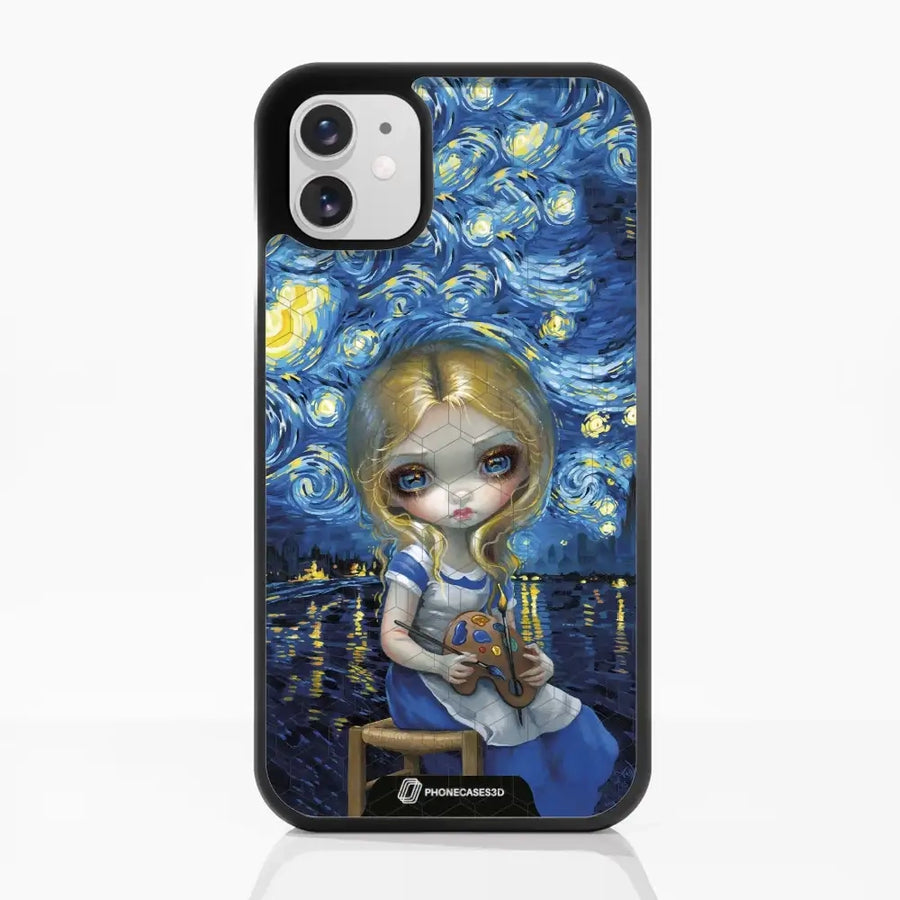 Jasmine Becket Official 3D Phone Case Design Alice in a Van Gogh Nocturne