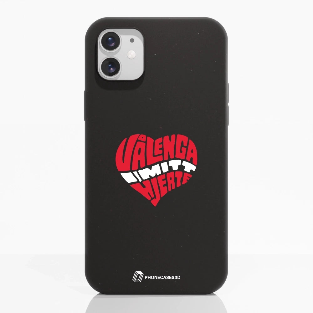 VIF Official Black Fibriva™ Phone Case Heart Design